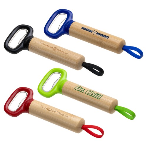 ABRIDOR DE BOTELLAS DE BAMBU