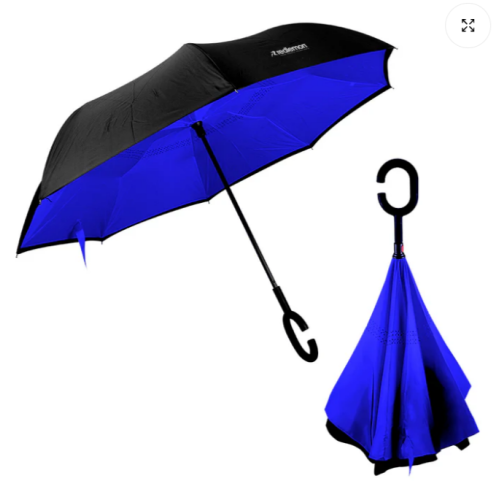 PARAGUAS INVERTIBLE DE DOS COLORES