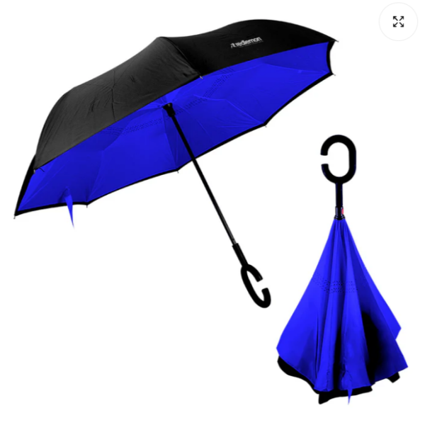 PARAGUAS INVERTIBLE DE DOS COLORES